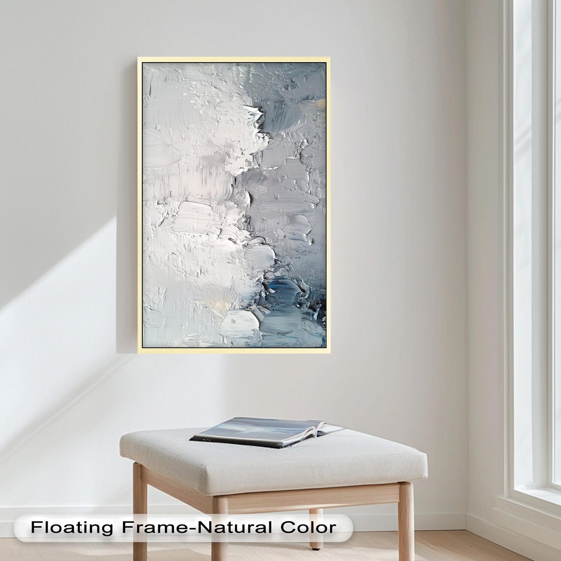 Textured Abstract Painting, Modern Minimal Wall Art
