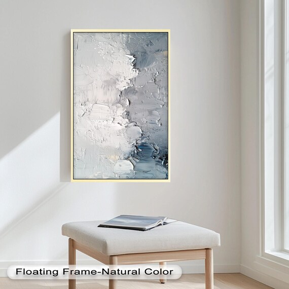 Textured Abstract Painting, Modern Minimal Wall Art