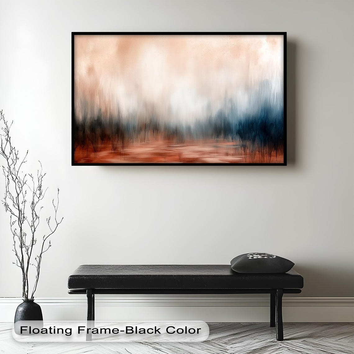 Earth Tone Gradient Abstract Modern Painting - Image 3