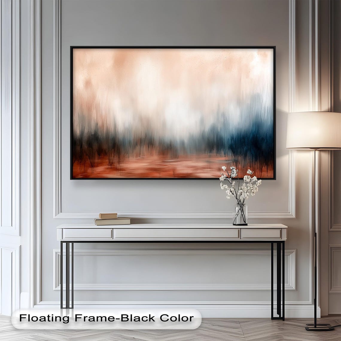 Earth Tone Gradient Abstract Modern Painting