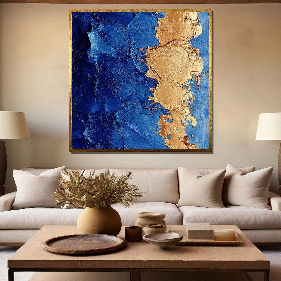 Expressionist Abstract Portrait With Vibrant Colors And Bold Brushstrokes Contemporary Art - Image 5