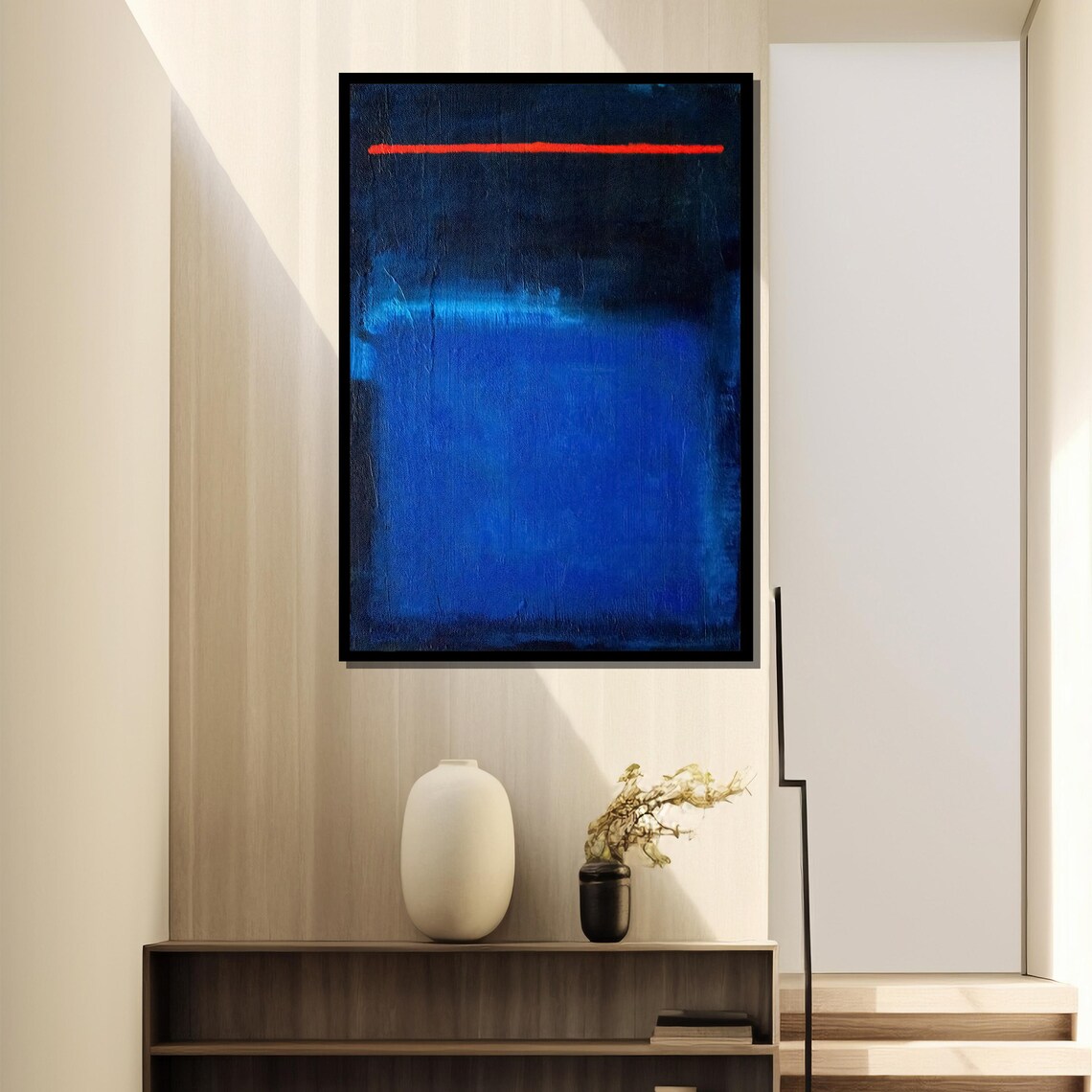 Mark Rothko Untitled Blue and Red Abstract Art Print - Image 4