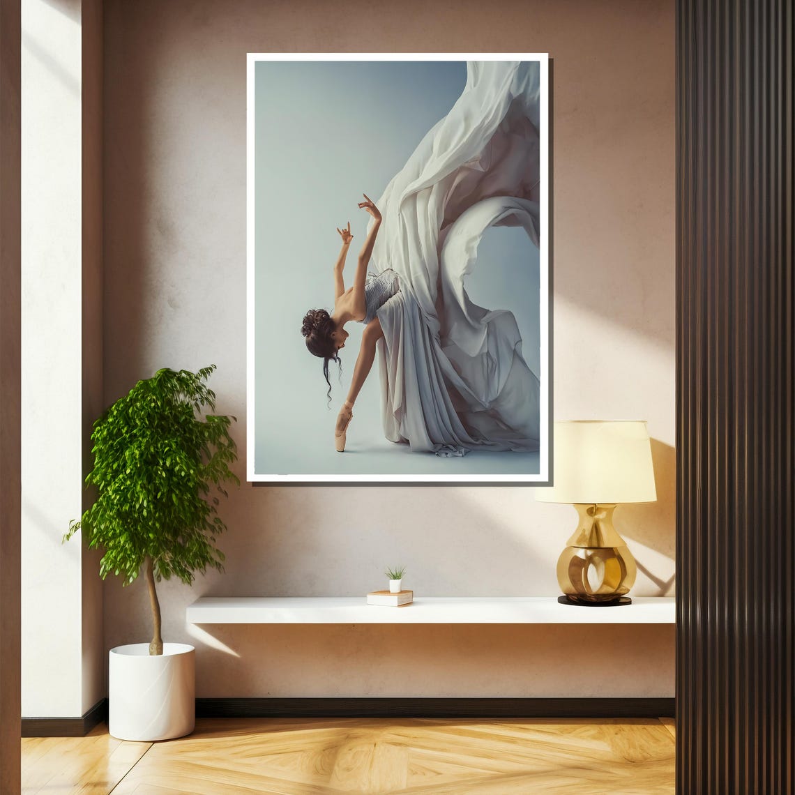 Elegant Ballerina Painting Graceful Dance Art Gift For Ballet Lovers And Home Wall Decor - Image 2