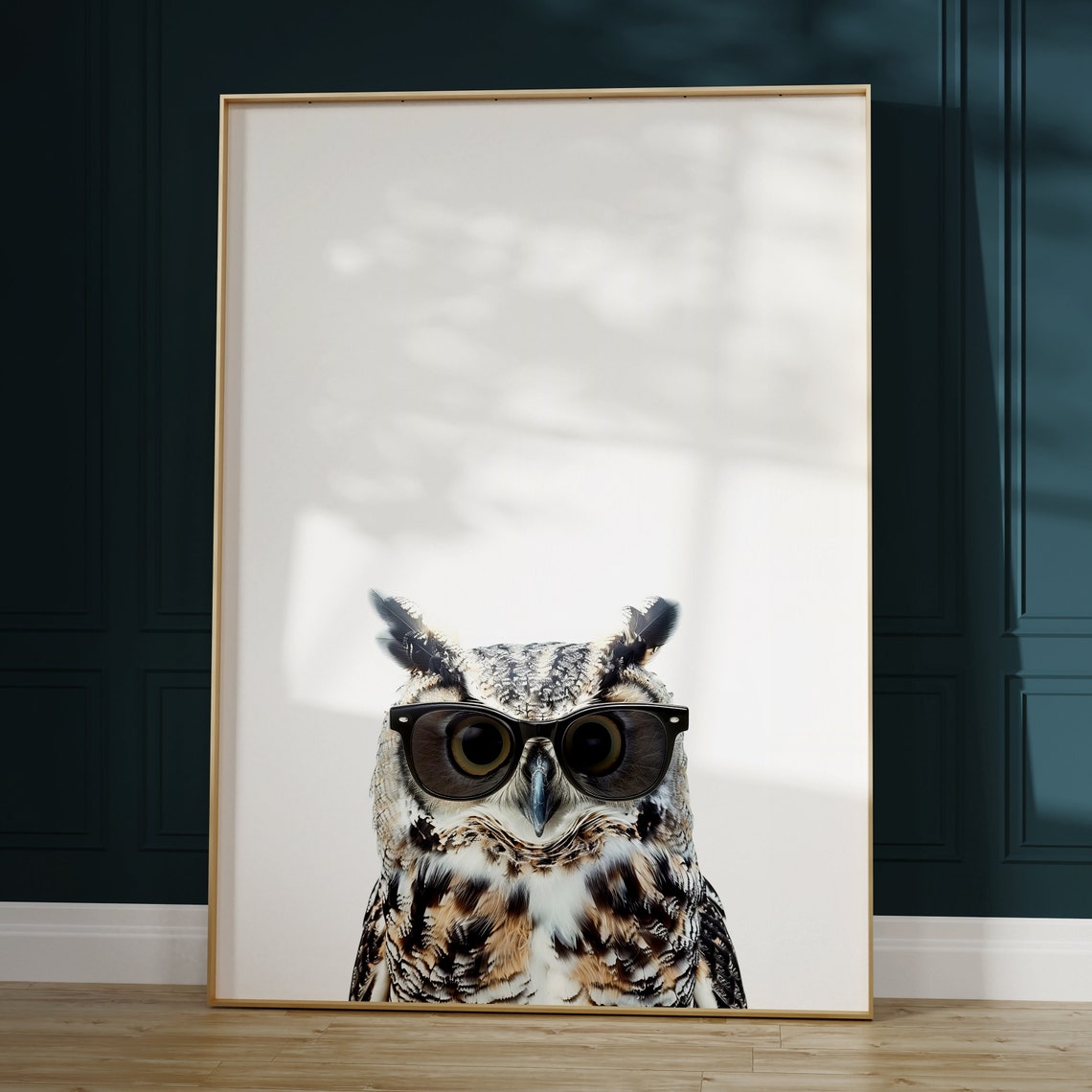 Owl In Sunglasses Print Owl Print Owl Poster Funny Owl Print Owl Art Kids Bedroom Art Funny Animal Print - Image 2