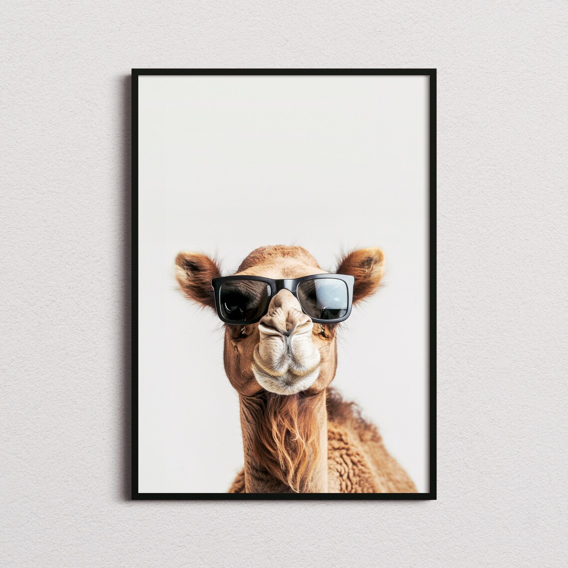 Camel In Sunglasses Funny Animal Art Print