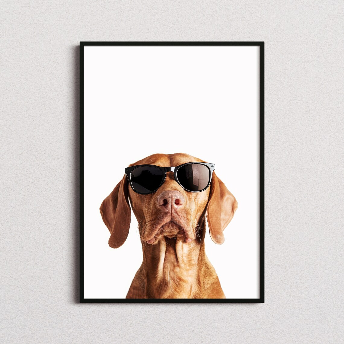 Vizsla In Sunglasses Print Vizsla Print Vizsla Poster Funny Vizsla Print Vizsla Art Funny Dog Print Funny Dog Art