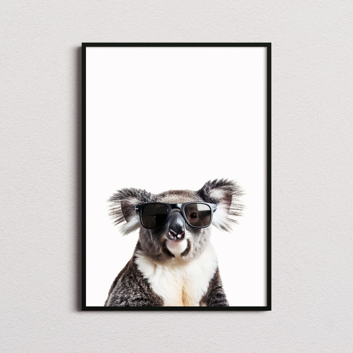 Koala Bear in Sunglasses Funny Animal Art Print