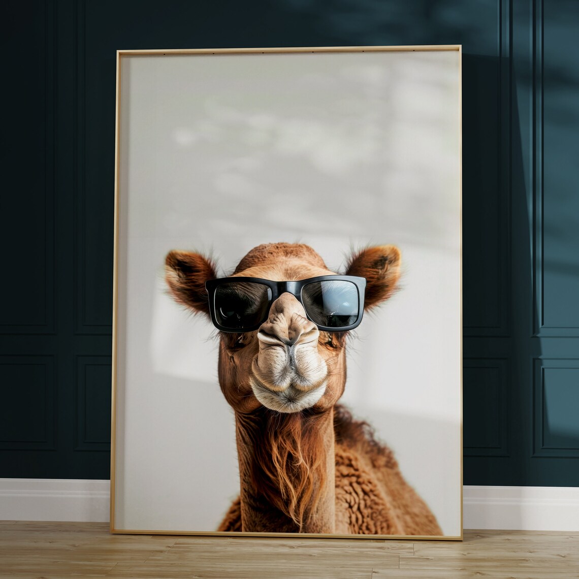 Camel In Sunglasses Funny Animal Art Print - Image 2