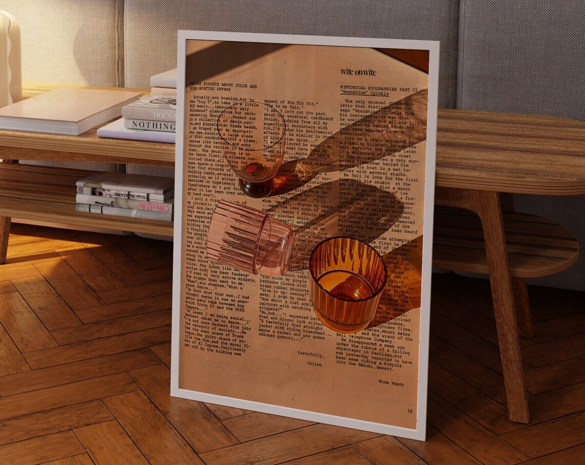 70s Typography Psychedelic Retro Poster Print