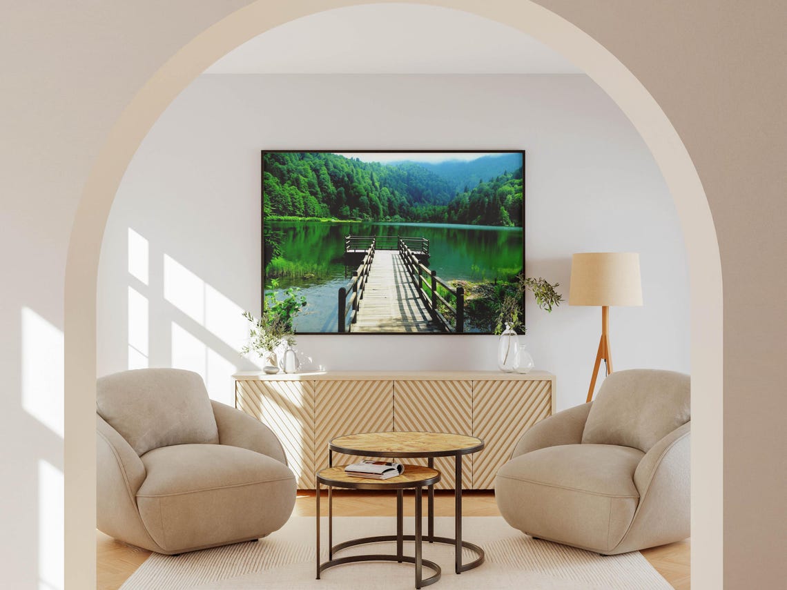 Nature Wall Art Mountain Landscape Artwork Nature Photography Print Scenic Wall Decor Beautiful Nature Scenery Office Wall Art - Image 2