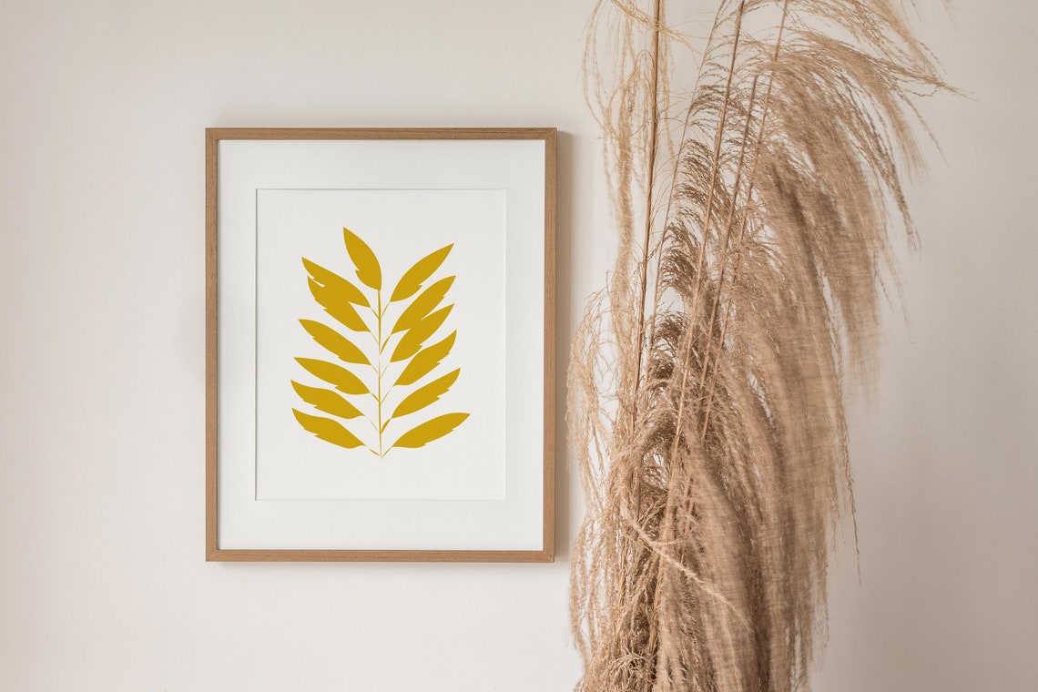 Leaves - Minimalist Scandinavian Art - Image 3