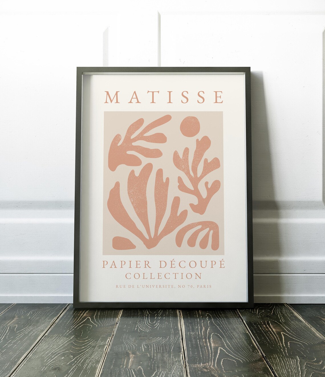 Henri Matisse Papier Decoupe Coral Pink Blush Exhibition Poster - Image 2