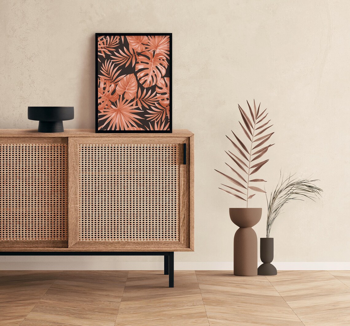 Orange Botanical Art Print, Botanical Wall Art - Image 3