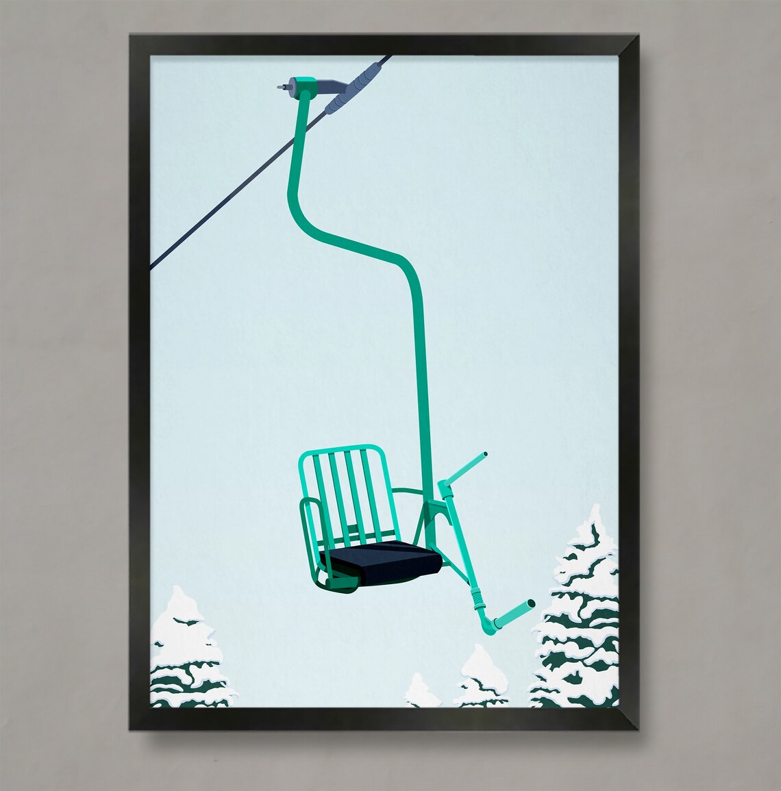 Mad River Glen Ski Resort Travel Poster