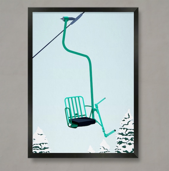 Mad River Glen Ski Resort Travel Poster