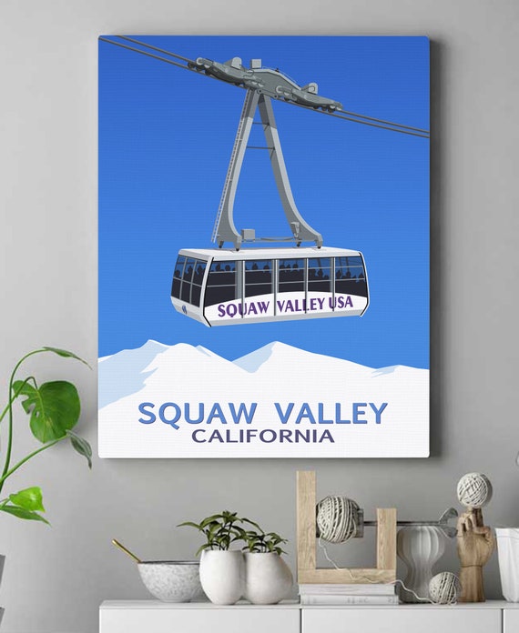 Squaw Valley Art Print, Mountain Landscape