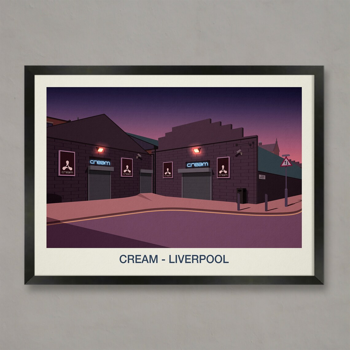 Cream Nightclub Art Print, Vintage Club Scene