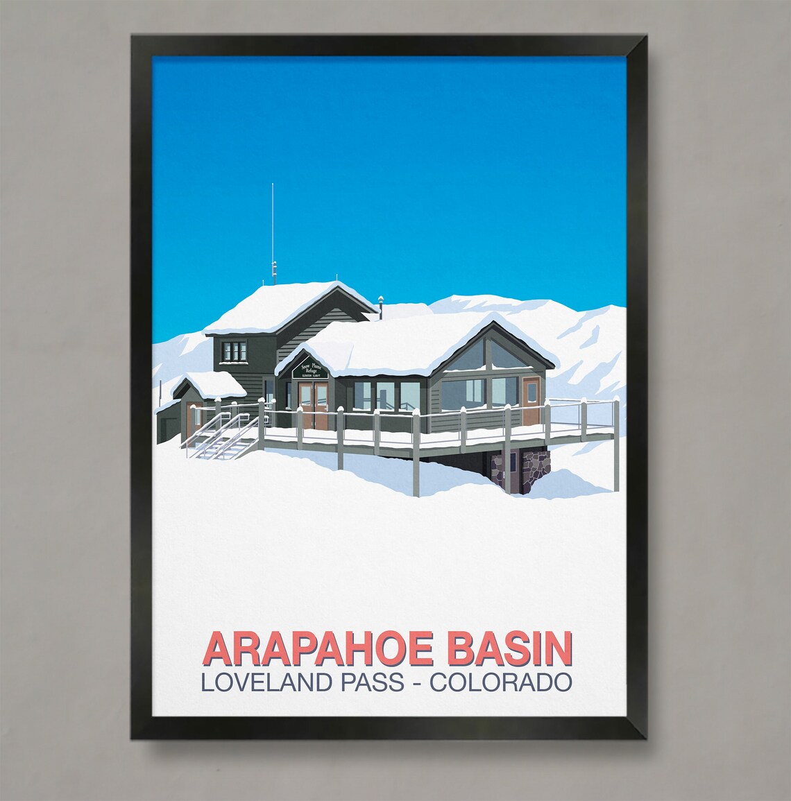 Arapahoe Basin Ski Resort Travel Poster
