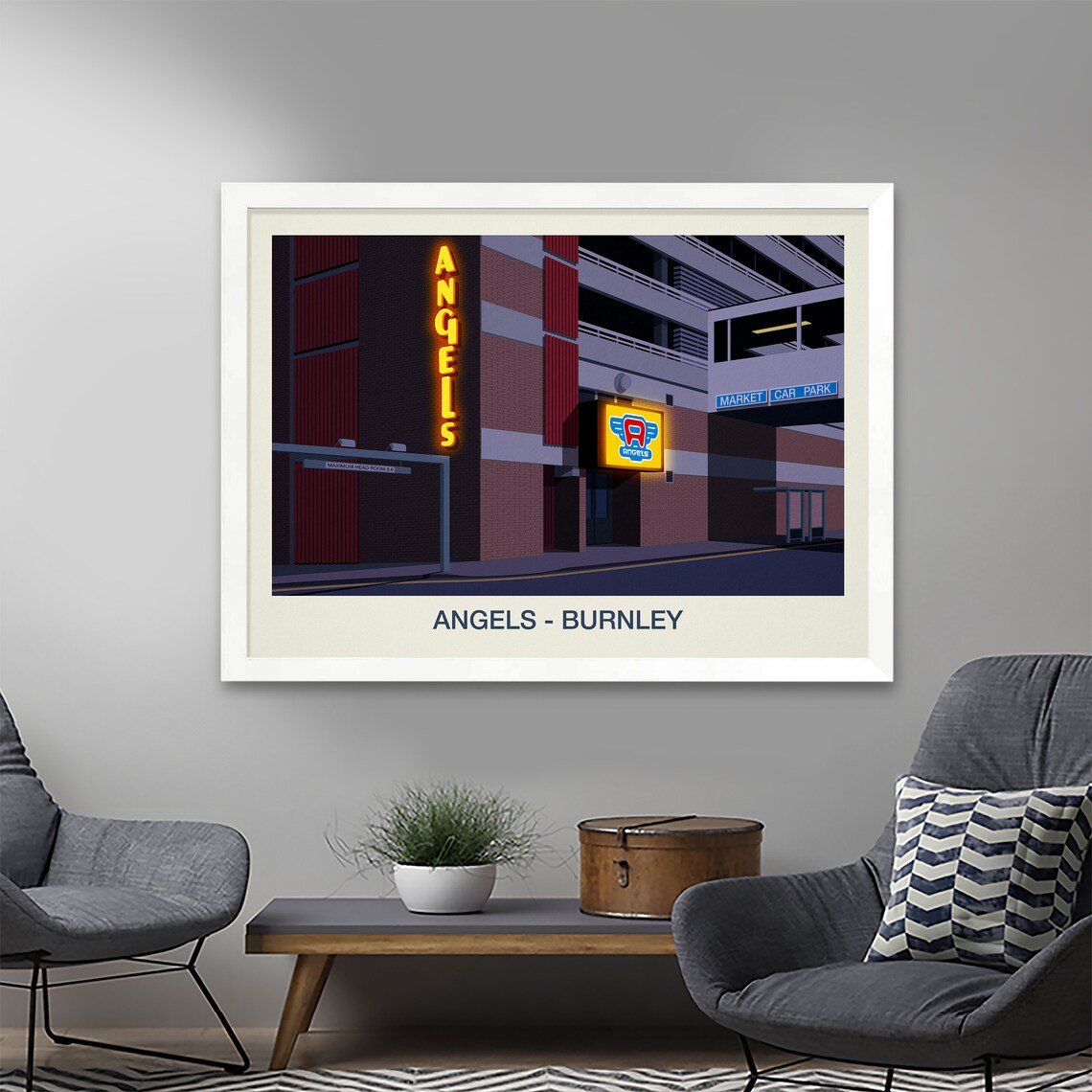 Angels Nightclub Vintage Poster, Nightclub Wall Art Print - Image 2