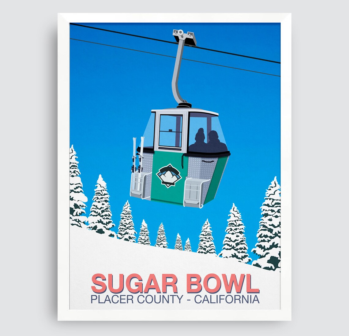 Sugar Bowl Ski Resort Travel Poster - Image 3
