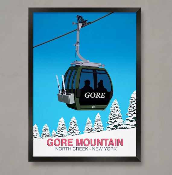 Gore Mountain New Gondola Ski Resort Poster