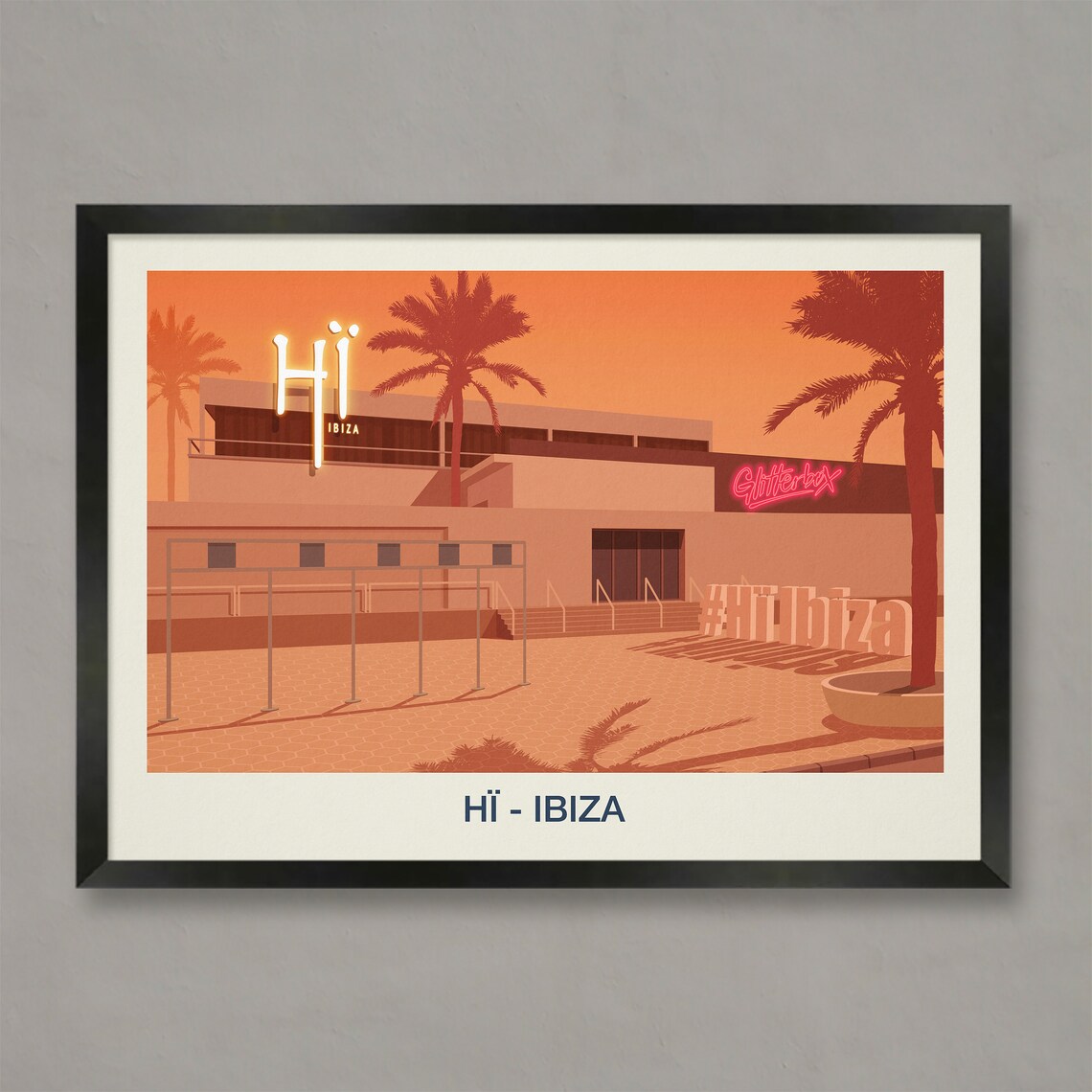 Hi Nightclub Ibiza Travel Poster