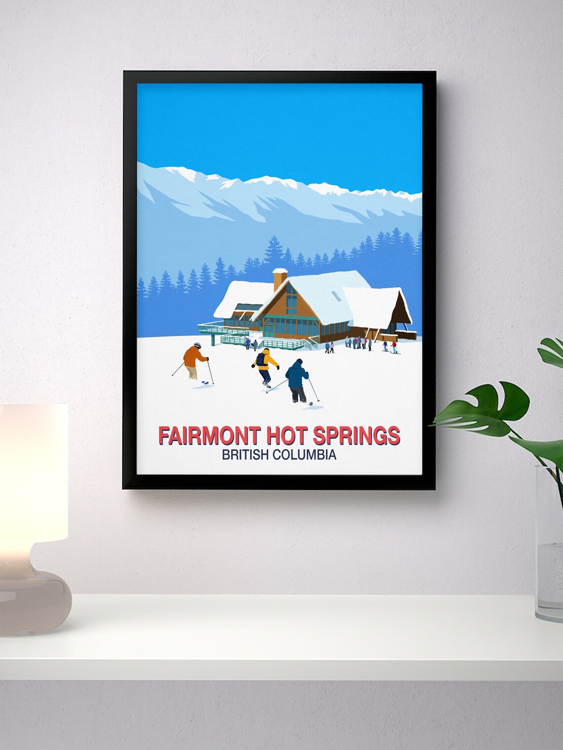 Fairmont Hot Springs British Columbia Ski Lodge Resort Poster - Image 3
