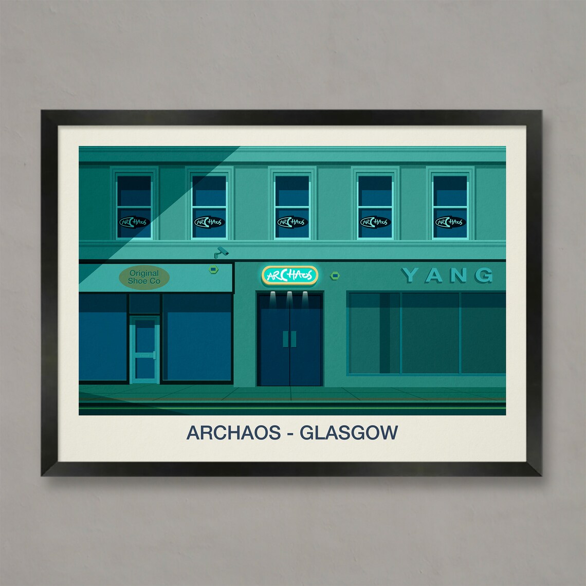 Archaos Nightclub Poster, Nightlife Art Print