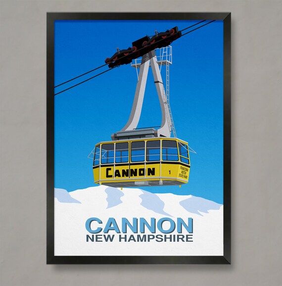 Cannon Ski Resort New Hampshire Travel Poster