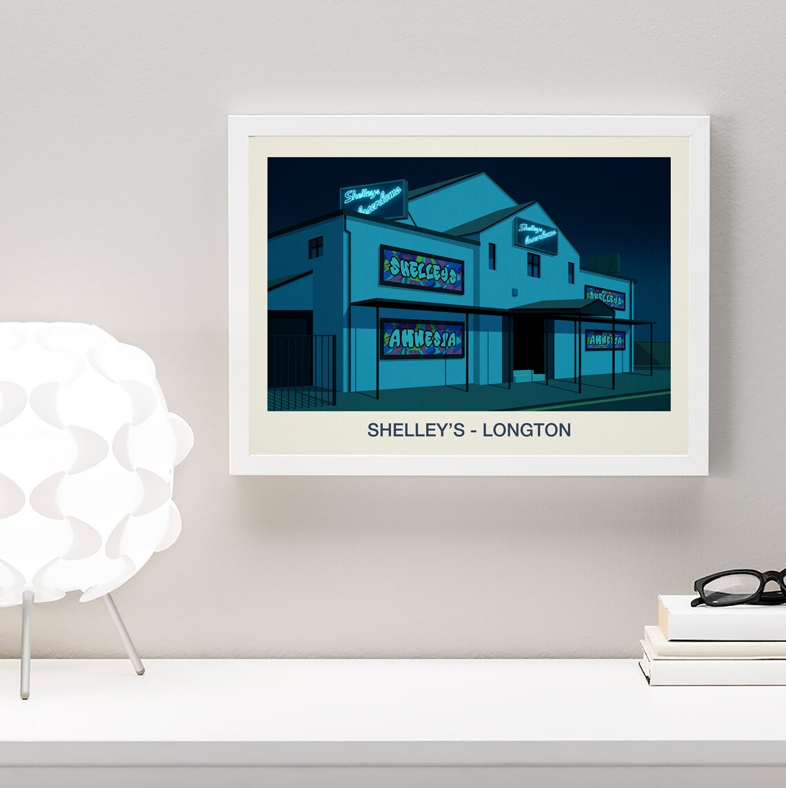 Shelleys Nightclub Stoke Travel Poster - Image 4