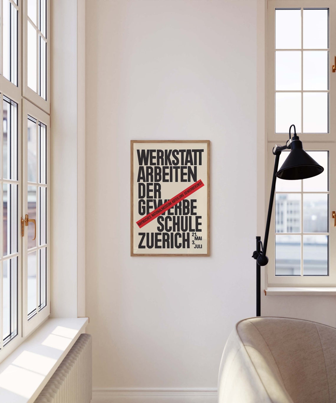 Werkstatt Arbeiten Der Gewerbeschule Zurich Typography Poster - Image 2