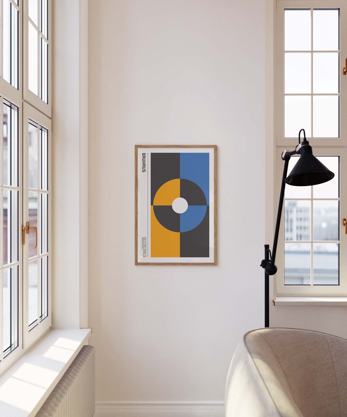 Bauhaus Abstract Wall Art, Simple Geometric Print - Image 3