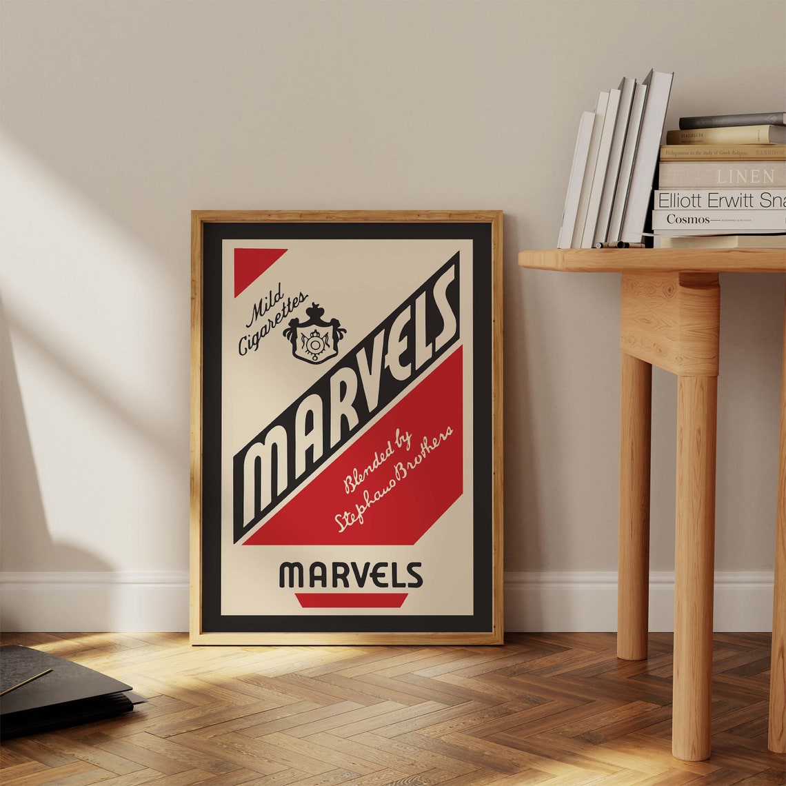 Marvels Mild Cigarettes Vintage Advertising Retro Typography Poster - Image 3