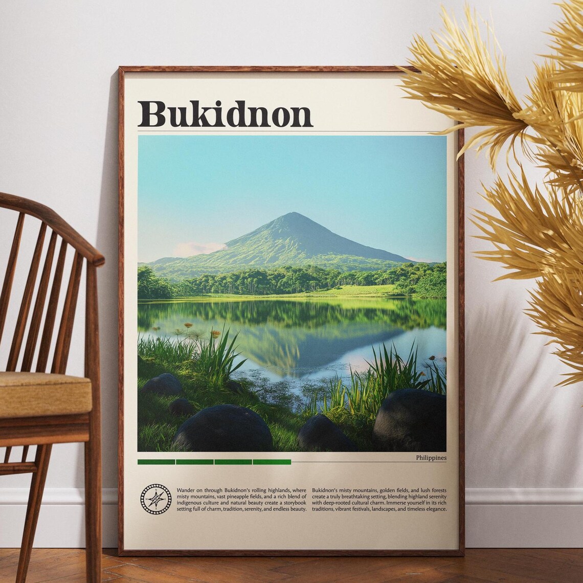 Bukidnon Travel Poster, Philippines Wall Art