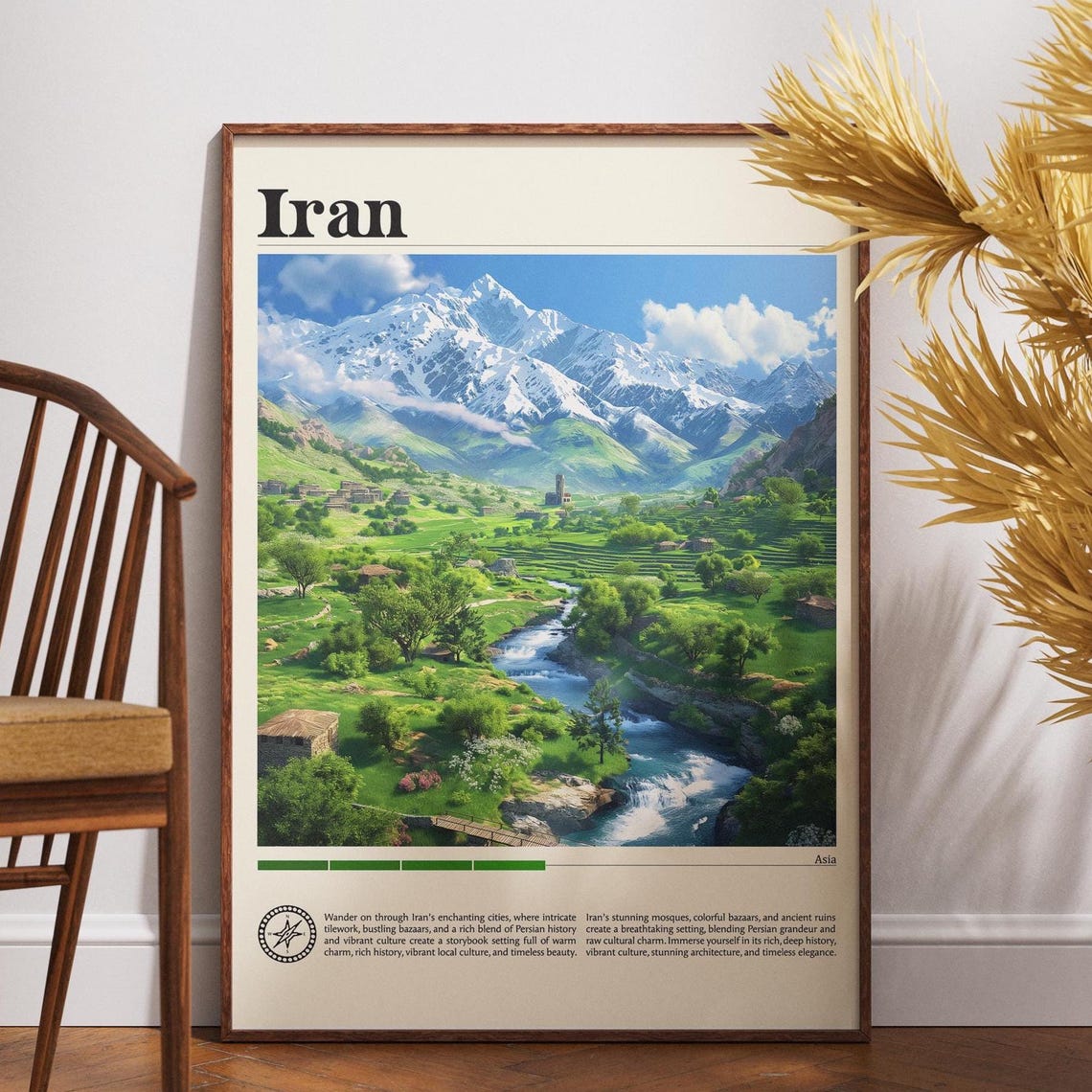Iran Travel Poster, Baghdad Decor