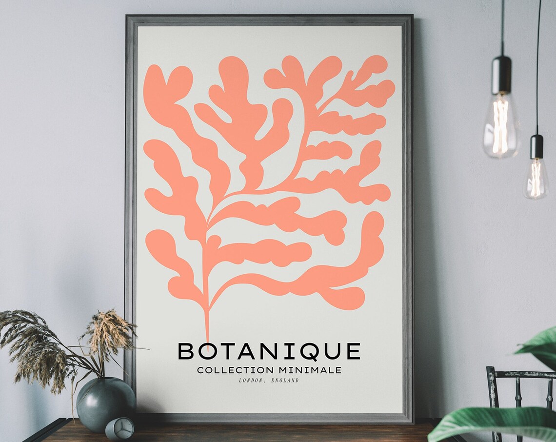 London Flower Market Art Print, Retro Floral Botanique