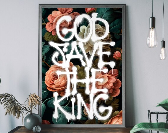 King Charles III God Save The Art Print