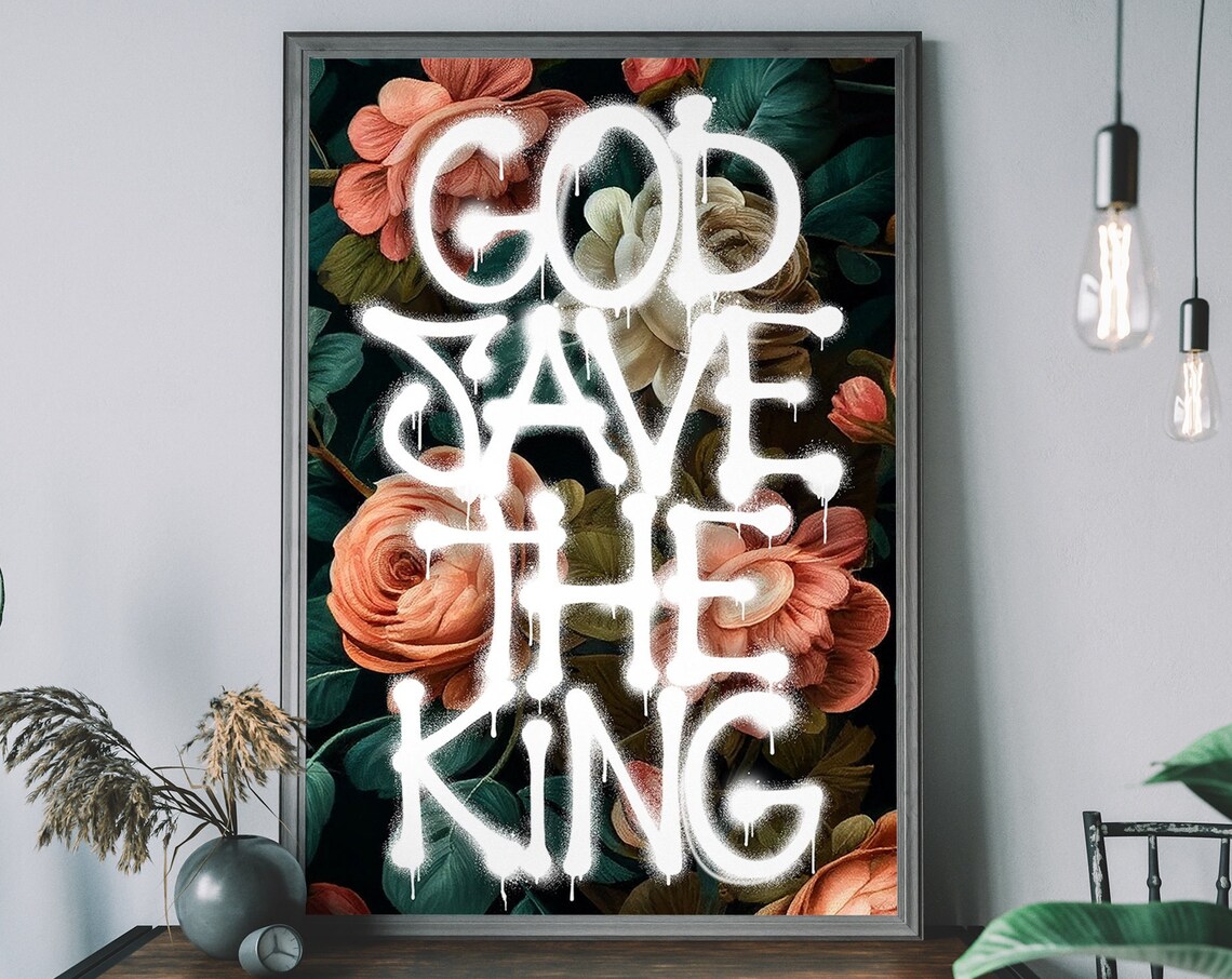 King Charles III God Save The Art Print