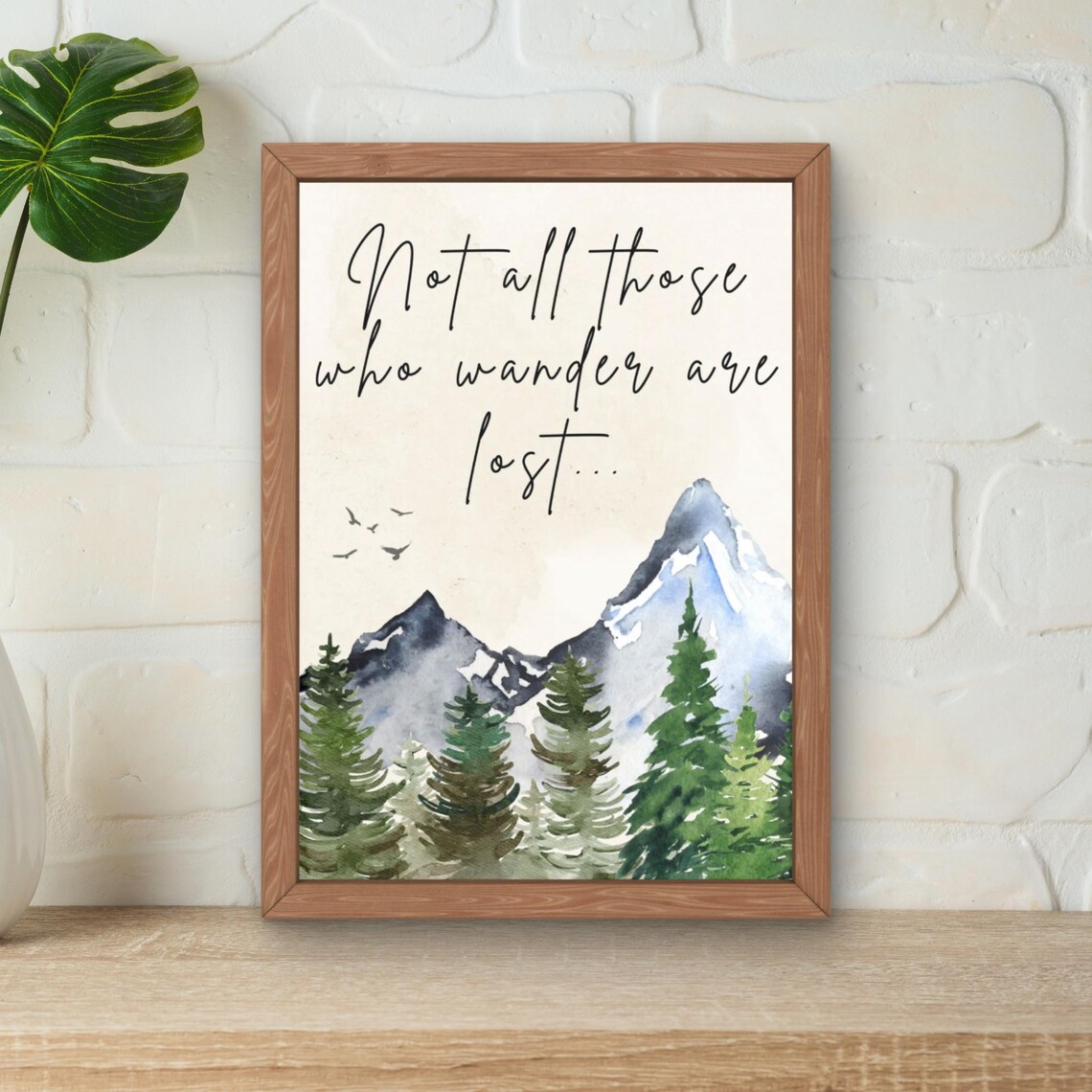 Not All Those Who Wander Are Lost Travel Poster