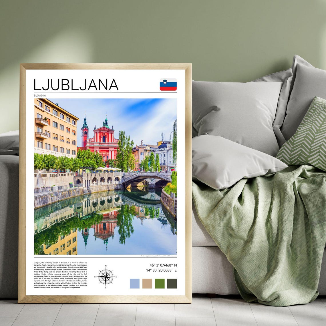 Ljubljana Print Ljubljana Print Ljubljana Wall Art Ljubljana Slovenia Artwork Ljubljana Photograhpy Ljubljana Travel Art - Image 2