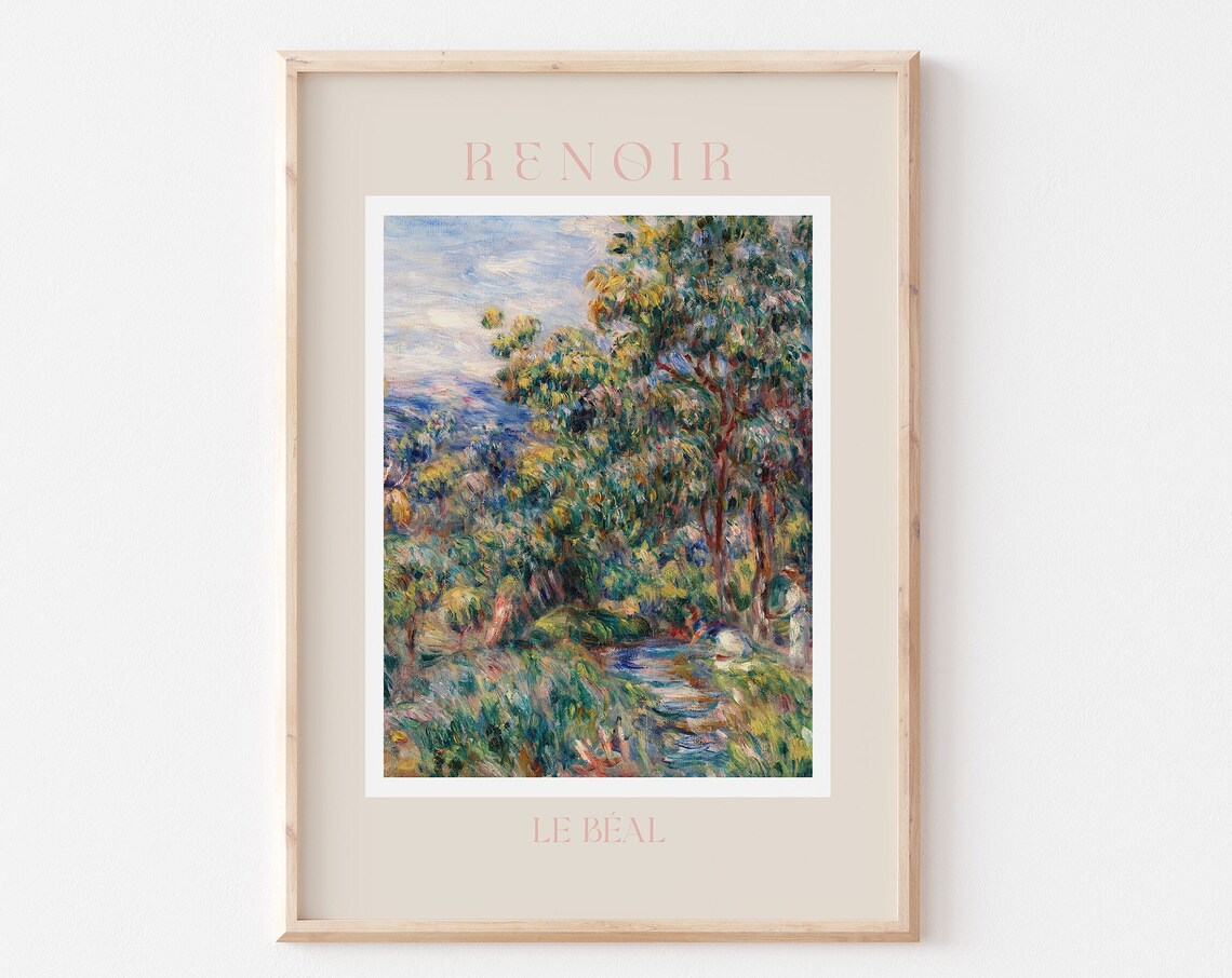 Auguste Renoir Le Beal Impressionist Woodland Stream Art Poster