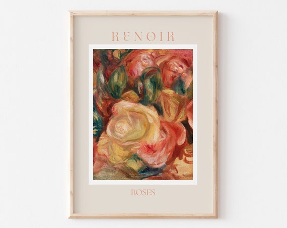 Renoir Poster August Renoir Print Renoir Wall Art Renoir Picture Renoir Monet Print Vintage Renoir Art Renoir Roses