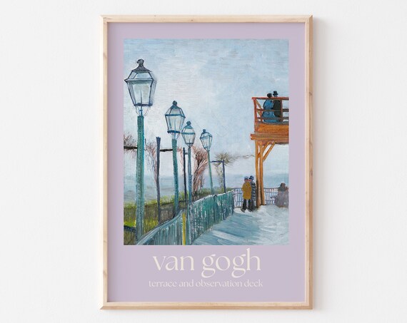 Van Gogh Poster Van Gogh Print Van Gogh Wall Art Van Gogh Picture Modern Van Gogh Print Vintage Van Gogh Art Observation Deck