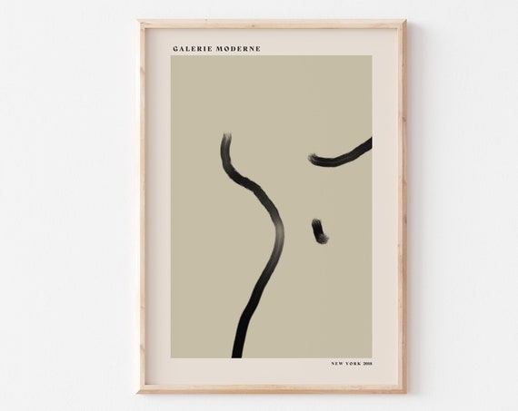 Line Art Body Print Line Art Poster Modern Gallery Poster Minimalist Decor A4 A3 A2 A1 A0 Galerie Moderne New York Gallery Art