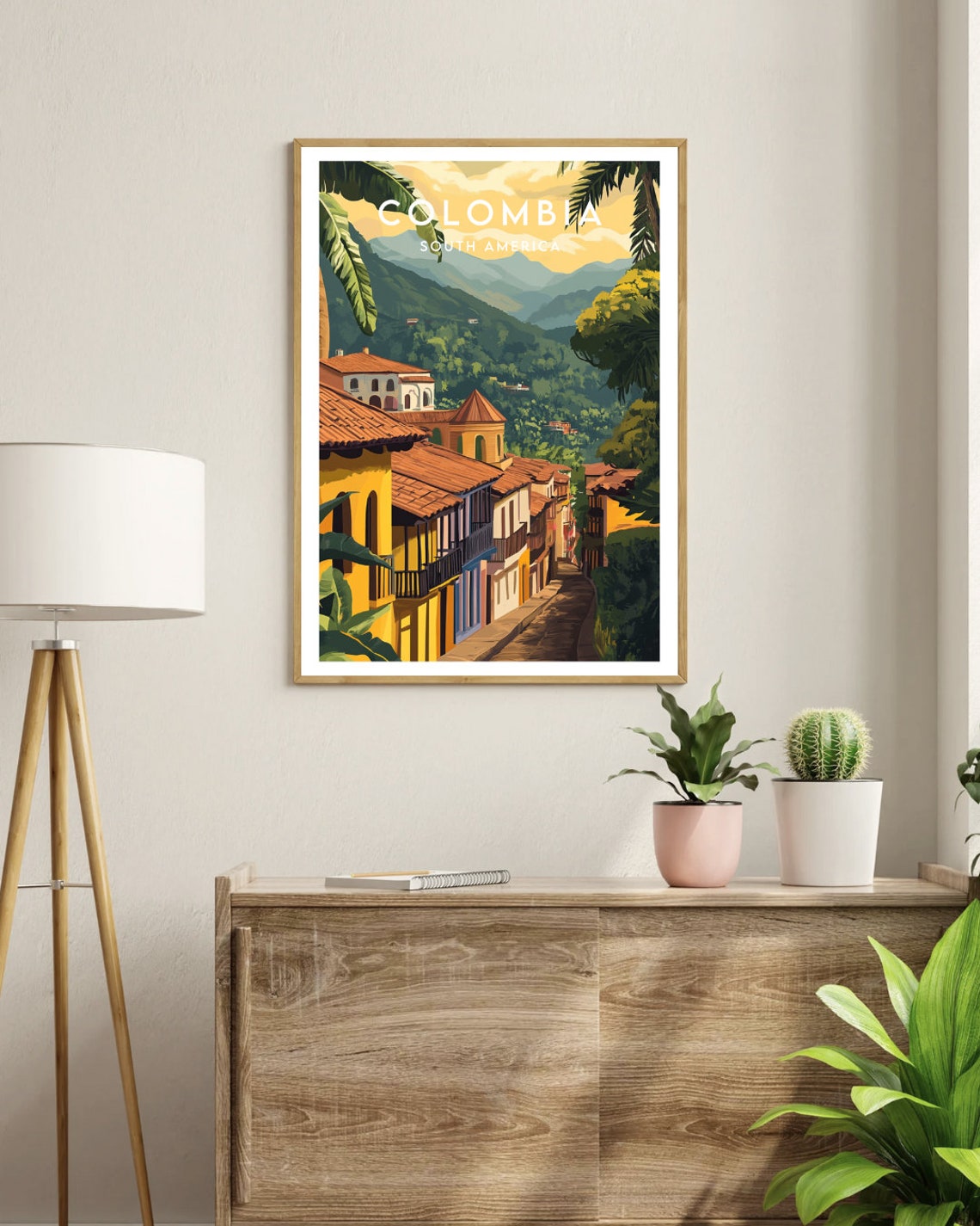 Colombia Travel Print South America Colombia Poster South America Poster Travel Wall Art Colombia Print South America Colombia - Image 3