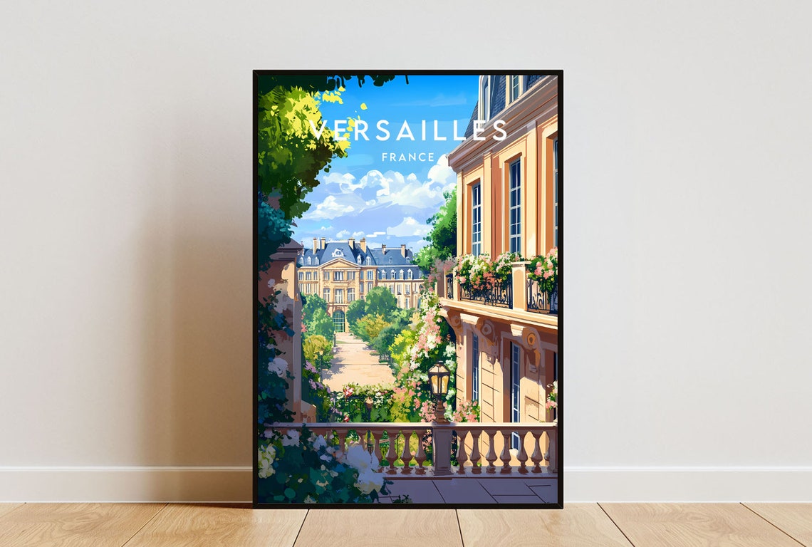 Versailles Travel Print France Versailles Poster France Poster Travel Wall Art France Print France Wall Art Europe Versailles Print