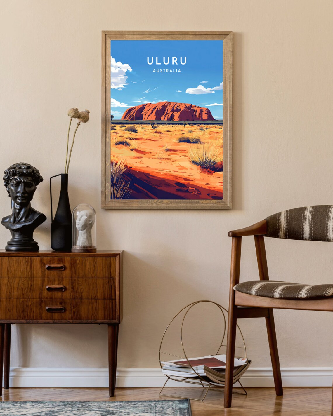 Uluru Travel Poster, Australia and Ayers Rock - Image 2