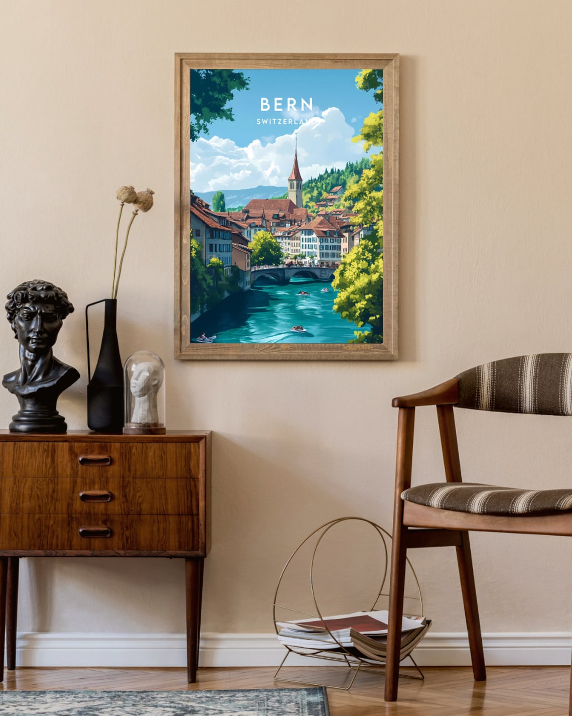 Bern Travel Poster, Switzerland Europe Wall Art - Image 2