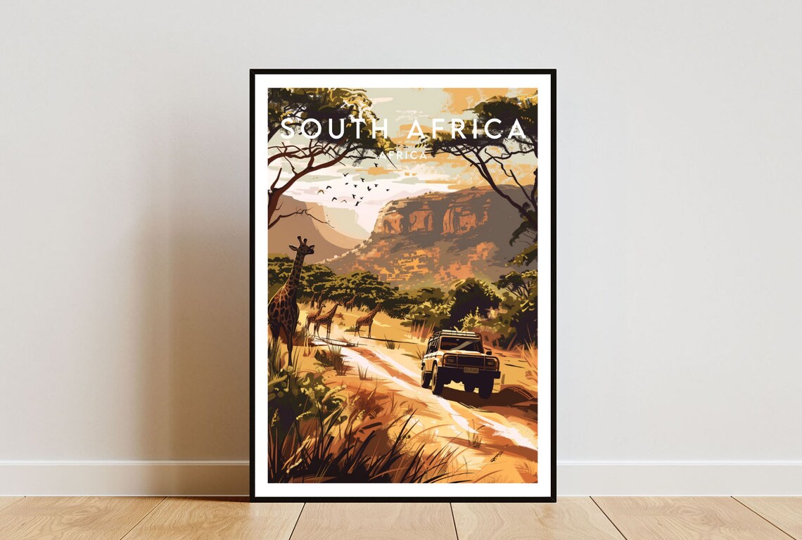 South Africa Travel Wall Art Poster Print