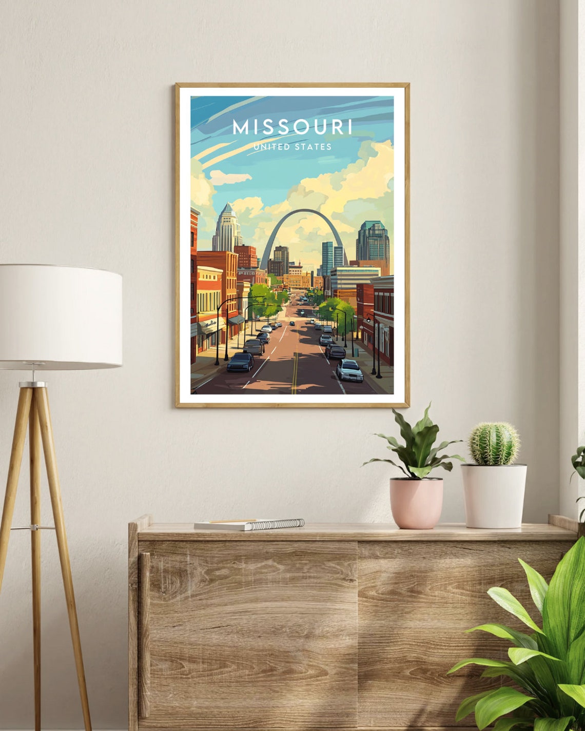 Missouri Travel Print United States Missouri Poster America Poster Travel Wall Art America Print America Missouri Wall Art Usa Art - Image 3